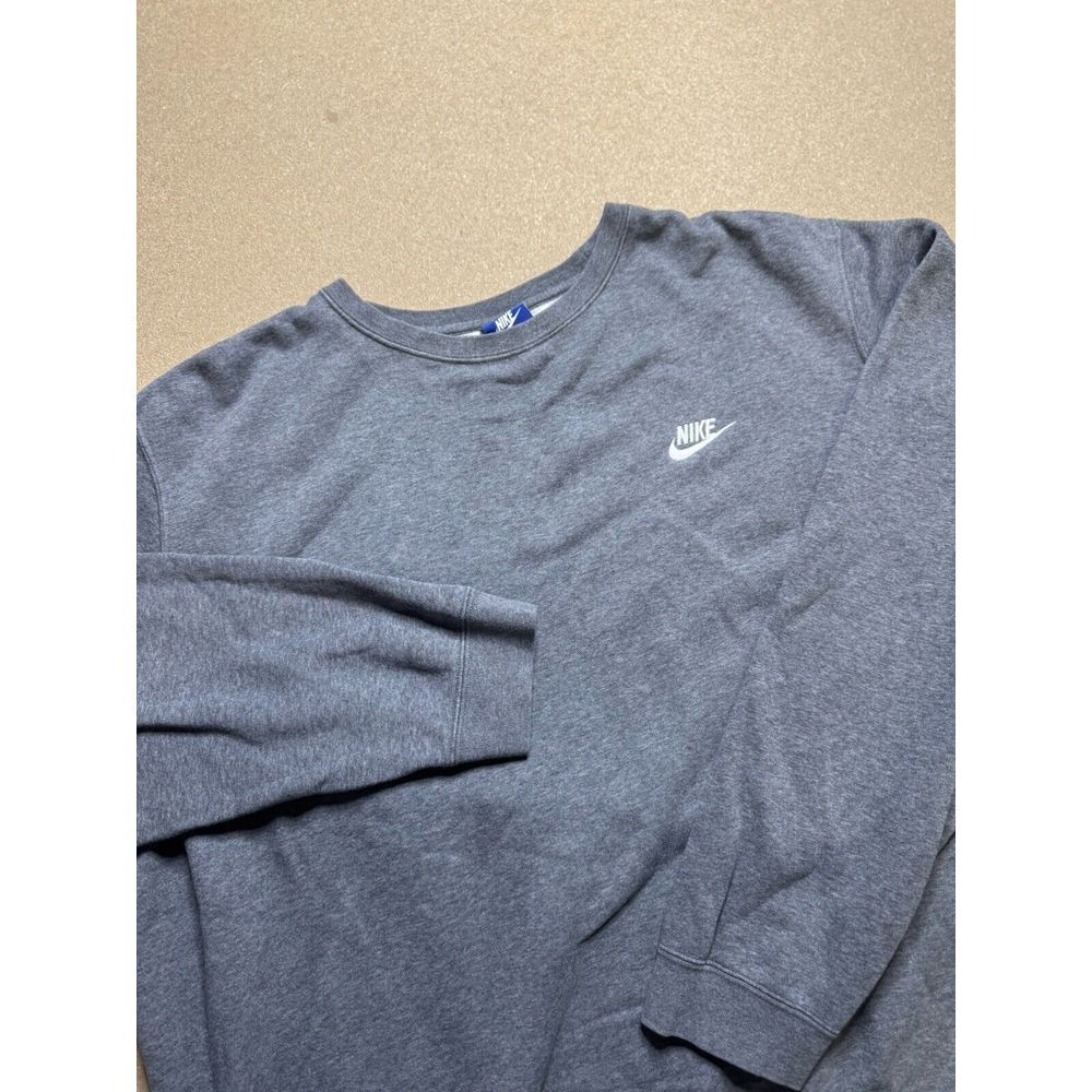 Vintage Grey Nike Mini‎ Swoosh Crewneck Sweatshirt Essential XXLarge